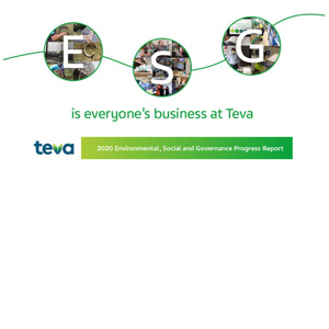 ESG is everyone's business here Teva 2020 Environmental, Social and Governance Progress Report